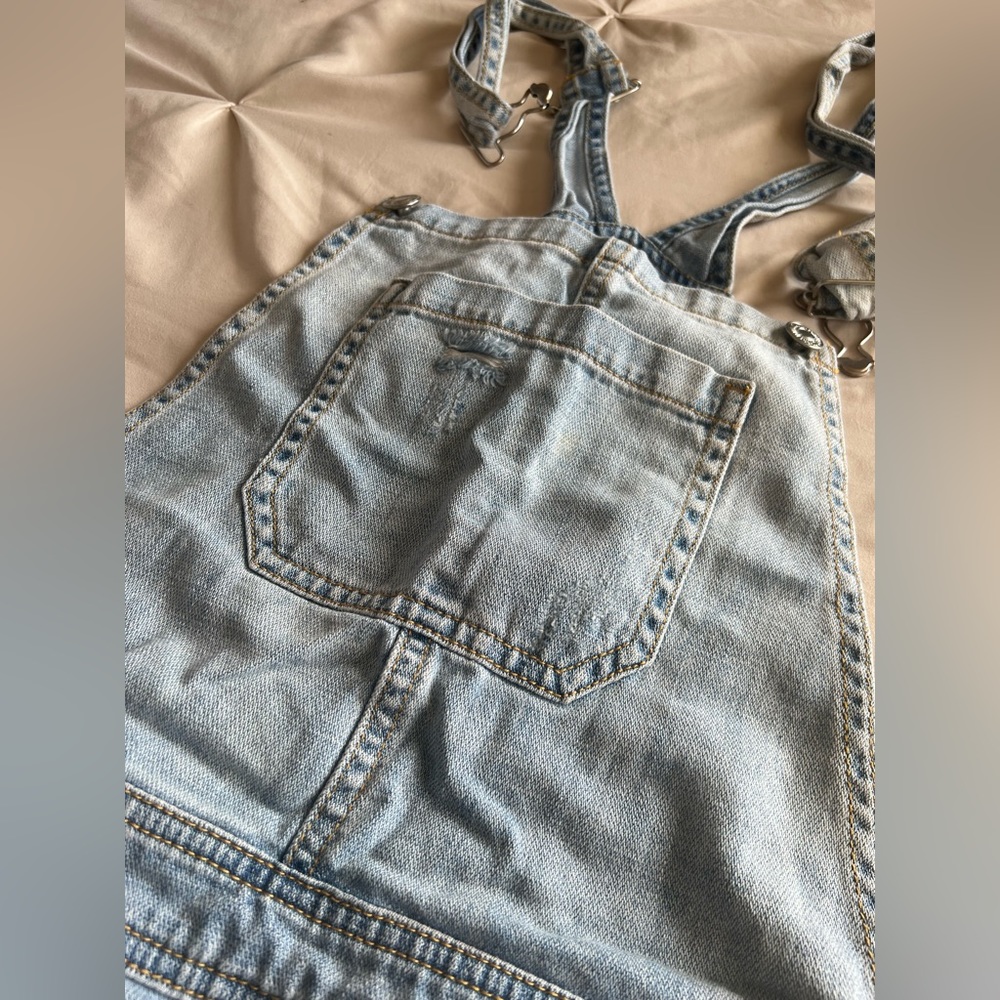 FOREVER 21 Overalls with Skirt Bottom. Demin